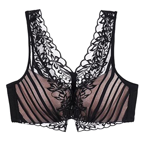 Sport BH Starker Halt BH Damen Ohne BüGel, Full CupElegant Klassische BHS Casual Lose BHS Mode Sport-BHS Bustiers Atmungsaktive reizvolle Wäsche Leicht Wireless Verstellbarer BH Push-Up Bra Plus von callmo