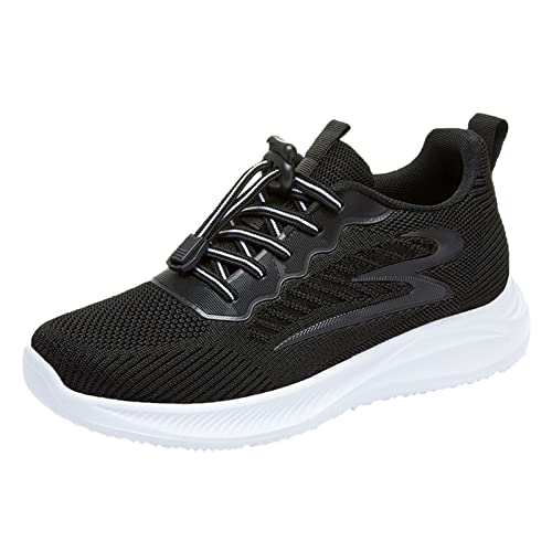 Stoffschuhe Damen Schwarz Plateau Sneaker Damen Walkingschuhe Laufschuhe Wanderschuhe Sneaker Fitness Running Tennis Jogging Schuhe für Running Fitness Gym Outdoor Sneakers Schuhe Damen Schuhe Damen von callmo