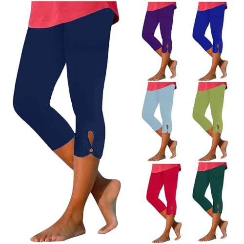callmo 3/4 Hose Damen Leichte Sommerhose, Damen Leggings High Waist Dreiviertel Hose Damen Sommer Eng Freizeithose Mit Gummizug Plissee Hosen Große Größen Yogahose Frauen Einfarbig callmo 3/4 Hose Damen Leichte Sommerhose, Damen Leggings High Waist Dreiviertel Hose Damen Sommer Eng Freizeithose Mit Gummizug Plissee Hosen Große Größen Yogahose Frauen Einfarbig von callmo