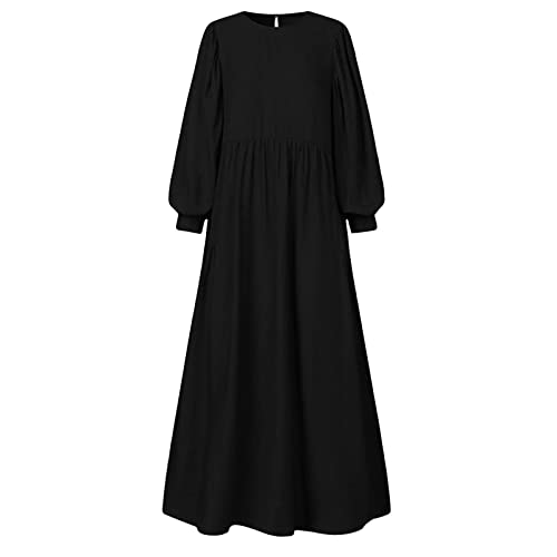 callmo Abaya Muslim Damen,Abaya Muslim Damen Gebetskleidung Muslimische Kleider Langarm Arabisch Robe Ramadan Lang Gebetskleid von callmo