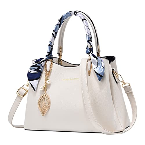 callmo Brusttasche Damen Leder,Handtasche Damen Umhängetasche PU Groß Schultertasche Shoper Top Griff Tasche Vintage Weiches Henkeltasche Taschen für Frauen Reisen Büro von callmo