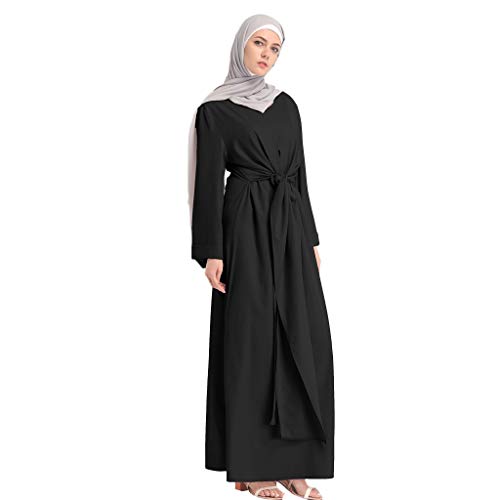 callmo Damen Muslimisches Gebet Chiffon Offenes Kleid Abaya Dubai Türkei Islam Kaftan islamischer Ramadan Eid Frauen Robe Freizeit Kleider von callmo