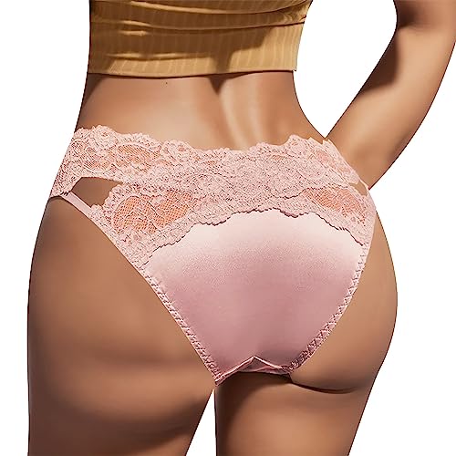 callmo Damen Unterhose Baumwolle Frauen Schlüpfer Blume Slips Erotisch Unterwäsche Lace Lingerie Spitzen String Tanga Panty für Sex mit Panties Hipsters Atmungsaktiv Erotic Sexy Dessous G String von callmo