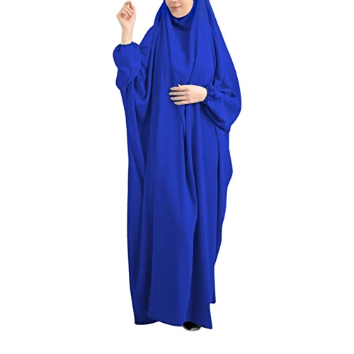 callmo Gebetskleidung FüR Frauen,Frauen Muslimisches Gebet Chiffon Offenes Kleid Abaya Dubai Türkei Islam Kaftan islamischer Ramadan Eid Mubarak Frauen Robe mit Hijab von callmo