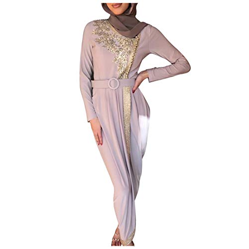 callmo Hijab Kleidung Abaya Muslim Damen Gebetskleidung Muslimische Kleider Langarm Arabisch Robe Ramadan Lang Gebetskleid von callmo