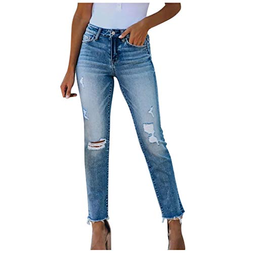 callmo Jeans Damen Schwarz Jeans Damen High Waist Straight-Fit Jeans-Hose Gerade Schnitt Hose hoher Bund Plussize Große Größe Damen Stretch-Jeans Gerades Bein Hoch-Bund von callmo