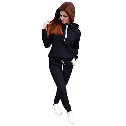 callmo Jogging suit women's winter set, women's velour tracksuit, cuddly leisure suit, 2-piece jogging suit, velvet soft jacket and trousers with pocket von callmo