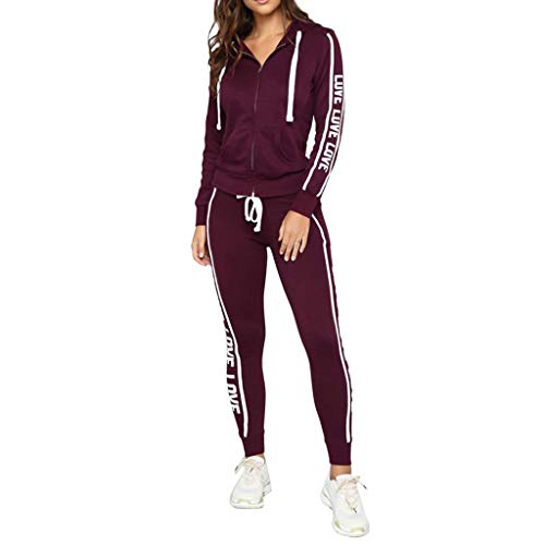 callmo Jogging suit women's winter set, women's velour tracksuit, cuddly leisure suit, 2-piece jogging suit, velvet soft jacket and trousers with pocket von callmo