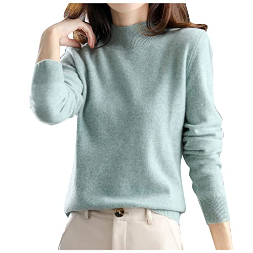 callmo Kaschmirpullover für Damen, 100% Kaschmirpullover, Rundhalspullover, Langarmpullover, Freizeitpullover, Strickpullover von callmo