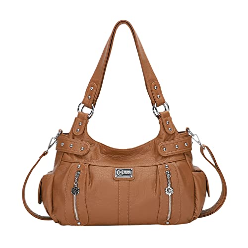 callmo Lederrucksack Damen,Mode Handtaschen Damen Taschen Elegant Shopper Tote Leder Schultertasche Frauen Umhängetasche Klassisch Henkeltasche für Büro Täglich Gebrauch von callmo