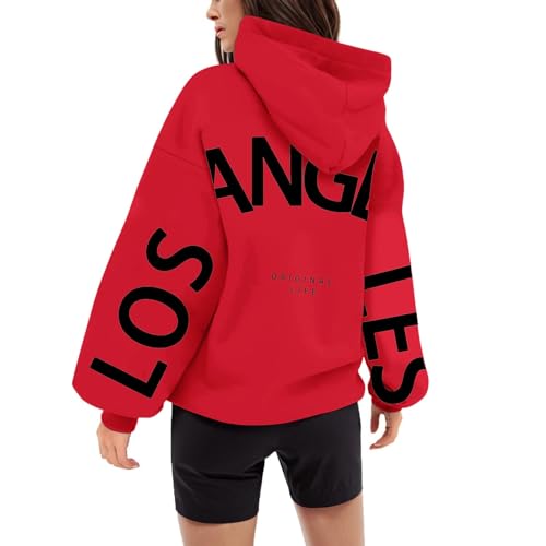 callmo Oversized Damen Hoodie Langarm Sweatshirt Damen Kapuzenpullover mit Taschen Basic Sweatjacke Kapuzenjacke Casual Kapuzenpulli Sport Style von callmo