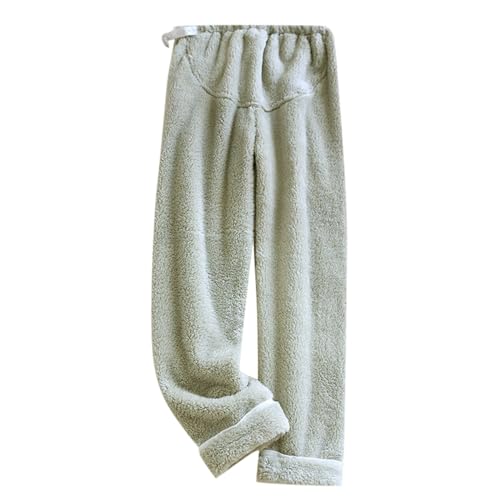 callmo Plüsch Hose Damen Warm Fleece Fleecehose Schlafhose Kuschelhose Plüsch Kuschel Fluffy Pyjamahose Pyjama Hose Flanellhose Winter Weihnachts Cute Schlafanzughose Pj Pants Jogginghose von callmo