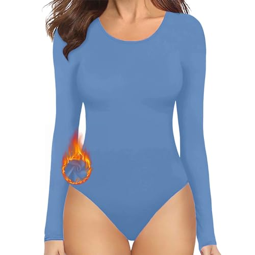 callmo Shapewear Damen, Damen Elegant Skims Bodysuits Bauchweg Formende Body Shaper Figurformende Unterwäsche Langarm Shaping Miederbody Formbody Miederslips Tanga String Bodyshaper Mit Bein Korsett von callmo