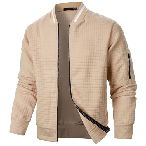 callmo Sommerjacke Herren Einfarbig Leichte Jacke Winddichte Übergangsjacke Zip Up Herrenjacke Mit Reißverschlussttasche Leichte Männer Freizeitjacke Lässige Windbreaker Einfach Windjacke Blouson von callmo