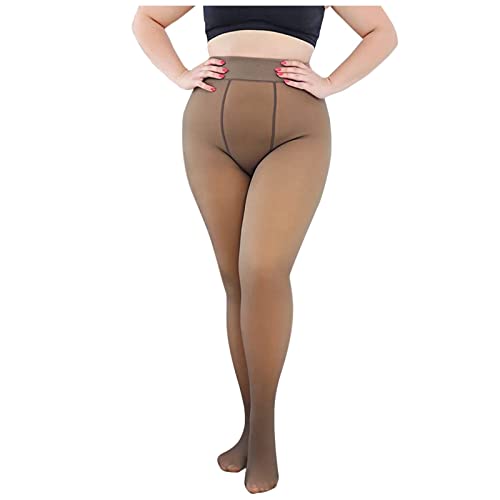 callmo Strumpfhose Damen Xxl Thermo Strumpfhose Damen Gefütterte Strumpfhosen Winter Gefälschte Durchsichtig Fleece Thermostrumpfhosen für Damen Feinstrumpfhose Gefüttert Warme Leggings von callmo