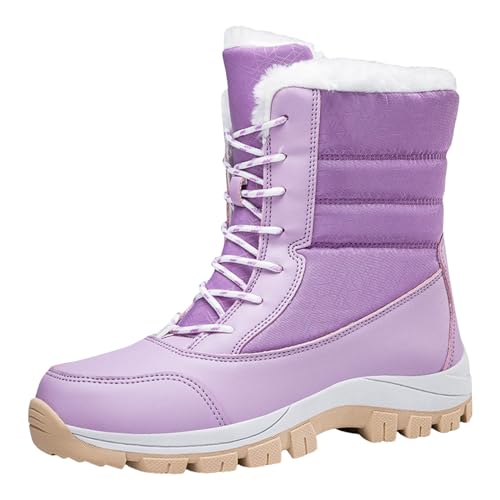 callmo Winterschuhe Warme Gefütterte Herren Damen Winterstiefel Wasserdicht Trekkingschuhe Wanderschuhe Gr.36-48 Winterschuhe Damen Gefüttert Sneaker Barfußschuhe Damen Winter Wasserdicht Gr.36-42 von callmo