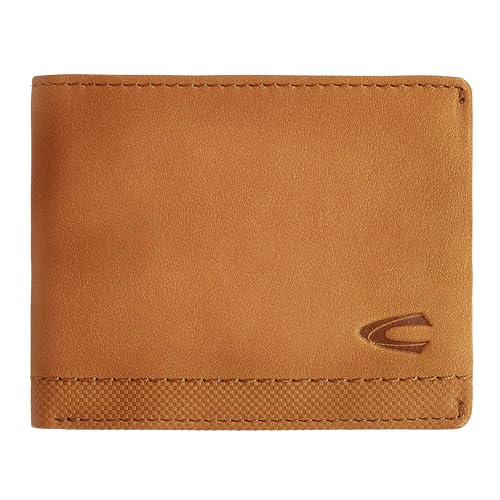 camel active Nimbus Herren Geldbörse RFID Querformat Leder Klein Cognac Braun von camel active