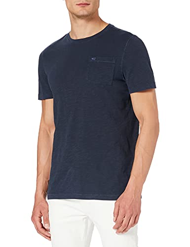 CAMEL ACTIVE Halbarm T-Shirt Rundhals Logo-Stick Brusttasche navy Größe L von camel active