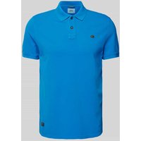 camel active Poloshirt mit Label-Stitching in Royal, Größe L von camel active