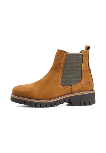 camel active Damen Chelsea Boot mit Reißverschluss Braun, womenswear-38 von camel active