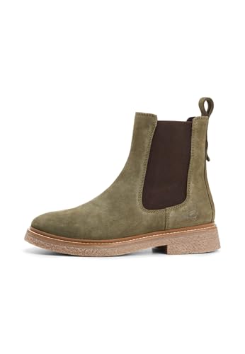 camel active Damen Chelsea Boot aus Veloursleder Dunkelgrün, womenswear-38 von camel active