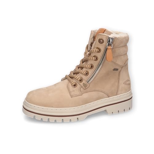 camel active Damen Schnürboot mit warmem Wollfutter Beige, womenswear-36 von camel active