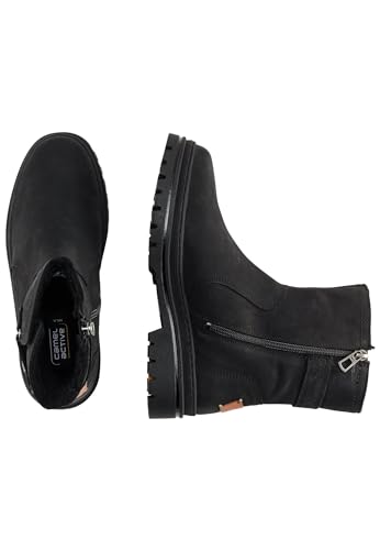 camel active Damen Winterboots mit warmem Wollfutter Schwarz, womenswear-40 von camel active
