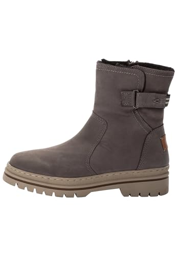 camel active Damen Winterboots mit warmem Wollfutter Grau, womenswear-37 von camel active