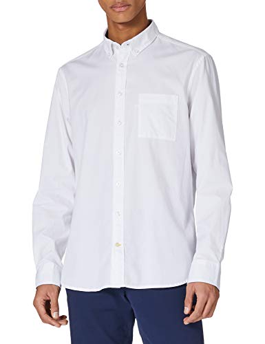 CAMEL ACTIVE Regular Fit Hemd Langarm Button Down Kragen weiß von camel active