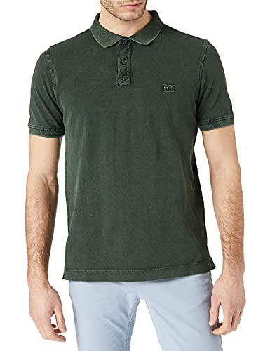 camel active, Kurzarm Polohemd Poloshirt Pique Olive M von camel active