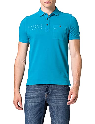 Camel Active Herren 4094615P08 Polohemd, ocean blue, M von camel active