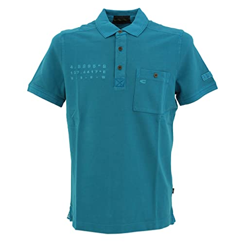 Camel Active Herren 4094615P08 Polohemd, ocean blue, XL von camel active