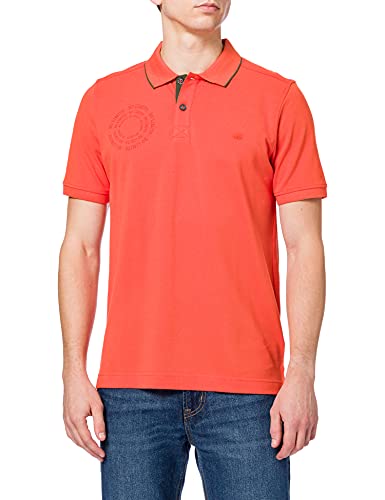 camel active Herren Kurzarm Poloshirt aus Reiner Baumwolle Orange Menswear-XL von camel active