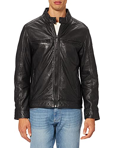 Camel Active Herren 4312076J05 Lederjacke,BLACK,48 EU von camel active