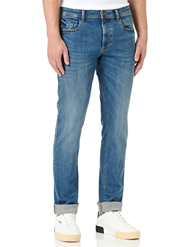 Camel Active Herren regular fit Houston Straight Jeans Mittel Blau 38W / 32L von camel active