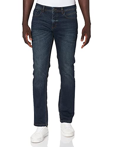 Camel Active Herren regular fit Houston Straight Jeans Dunkel Blau 34W / 32L von camel active