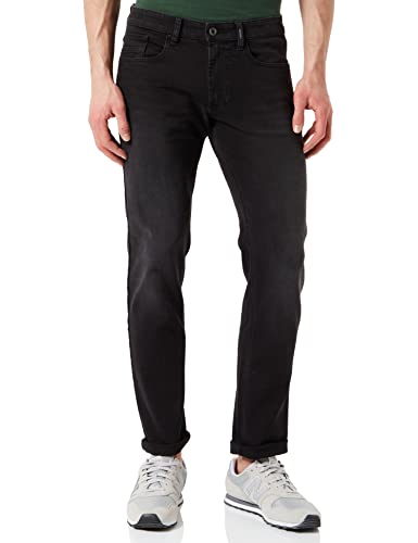 camel active Herren Slim Fit Madison Stretch Jeanshose Hose, Schwarz (Asphalt), 30W / 32L von camel active