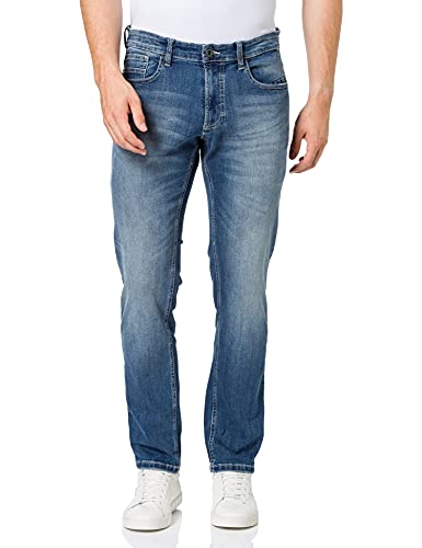 camel active Herren Herren Madison Jeans in Slim Fit – Cotton Mix – Stretch 36 Blau menswear-33/36 von camel active