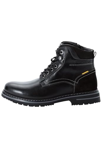 camel active Herren Boston Leder Boot Schwarz, menswear-43 von camel active