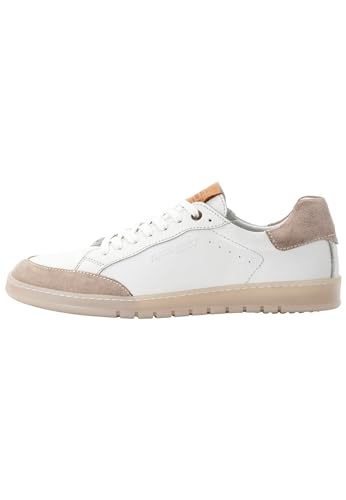 camel active Herren Sneaker aus echtem Leder Braun-Weiß, menswear-43 von camel active
