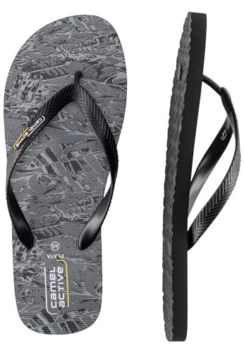 camel active Herren Zehentrenner mit Logoprint Schwarz-Grau, menswear-41 camel active Herren Zehentrenner mit Logoprint Schwarz-Grau, menswear-41 von camel active