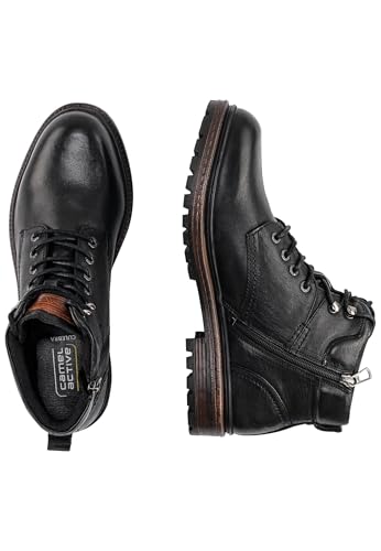 camel active Herren CLUEBRA Boot mit Reisverschluss Schwarz, menswear-42 von camel active
