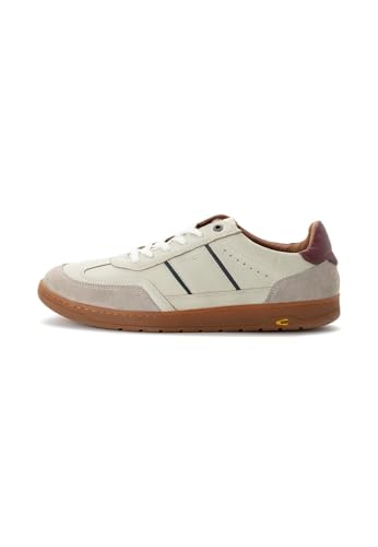 camel active Herren Sneaker aus Nappaleder Weiß-Blau, menswear-43 von camel active