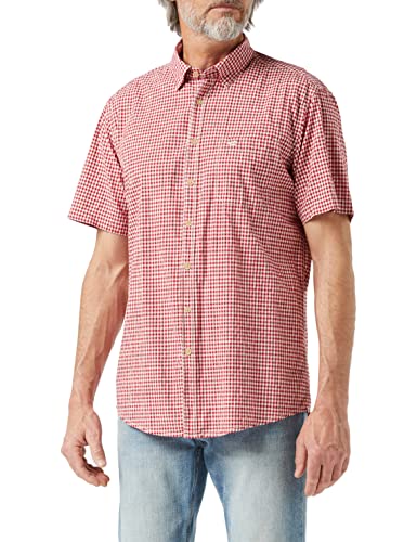 Camel Active Herren Camel Active Freizeithemden 1/2 A Freizeithemd, Rot (Red Core S39), M von camel active