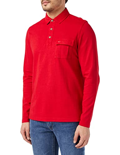 Camel Active Herren Camel Active H-polo 1/1 Arm Poloshirt, Rot (Red 44), L von camel active