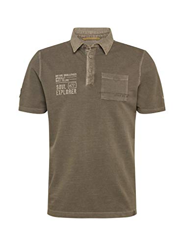 Camel Active Herren Camel Active H-polos 1/2 Arm Poloshirt, Grün (Olive Core Los 75), M von camel active