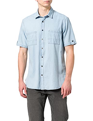 Camel Active Herren Hemd 4092305S53, sky light, M von camel active