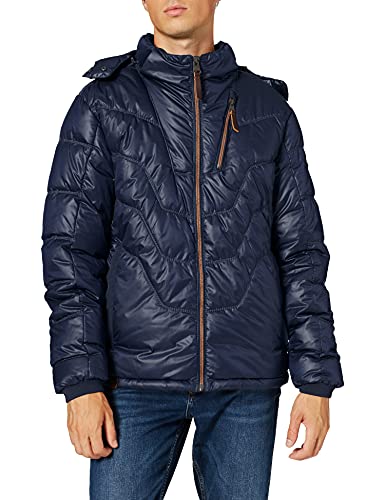 camel active, Herren Winterjacke Warm Gefütterte Steppjacke Marineblau 48 von camel active