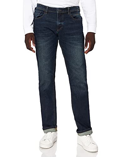 Camel Active Herren regular fit Houston Straight Jeans Dunkel Blau 33W / 38L von camel active