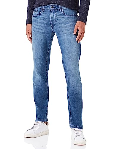 Camel Active Herren Slim Fit Jeans Hose Madison Jeans ,Dunkelblau mit Wascheffekten (Indigo),32W / 34L von camel active